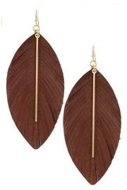  Feathered Leather Earrings