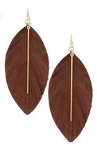  Feathered Leather Earrings
