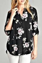  Black Floral Shirt