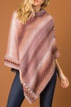  6 Button Sweater Pancho