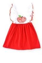  Apple Embroidery Dress