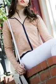  Long Sleeve Top W/ Chiffon