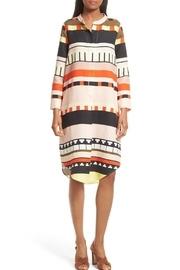 Abstract Shirt Dress