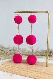  Pom Chain Earring
