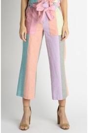  Colorblock Paperbag Pants