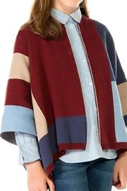  Knit Zip Poncho
