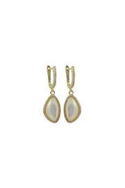  Pave Pearl Earrings