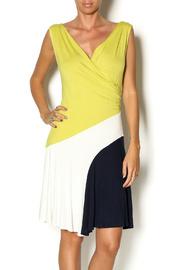  Crossover Color Block Dress
