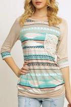  Mix Print Top
