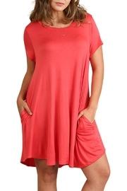  Coral T Shirt Dress