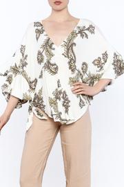  Boho Floral Print Top