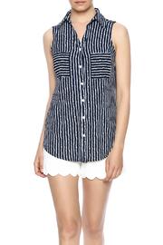  Navy Button Up Tank