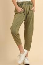  Olive Pant With-pockets