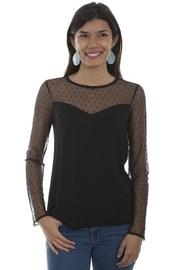  Swiss-dot Sweetheart Top