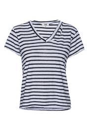  Stripe Fallon V-neck Tee