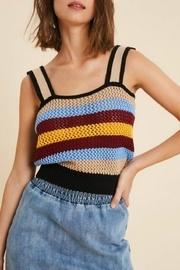  Multi-stripe Crochet Tank