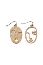  Abstract Face Earrings