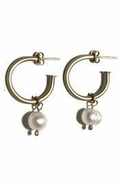  Large Pearl Hoops