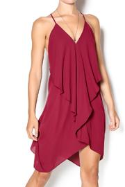  Burgundy Flowy Dress