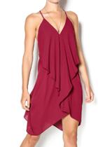  Burgundy Flowy Dress