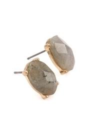  Oval-gem Cut Earrings