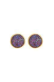  Lilac Druzy Studs