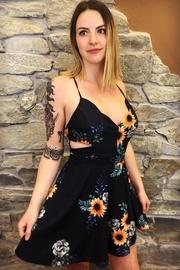  Navy Floral Drss