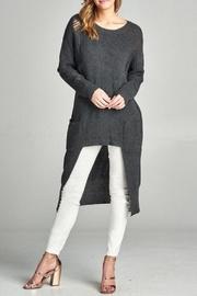  Gray Distressed Sweater