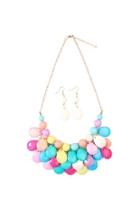  Colorful Bubble Necklace Set