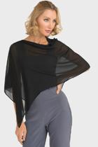  Sheer Short Poncho Cover-up