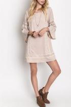  3/4 Bell Sleeve Dress