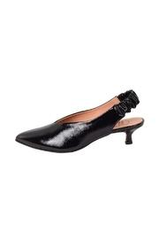  Navy Patent-leather Slingbacks