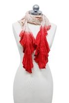  Tie-dye Ruffle Scarf