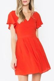  Flutter-sleeve Swing Dress