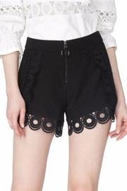 Black Eyelet Shorts