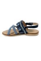  Braided Leather-fringed Sandals