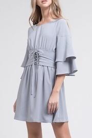  Tiered-sleeve Corset Dress