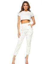  White Sweat Set