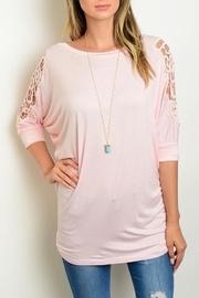  Blush Crotchet Tee