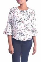  Blossom Bell-sleeve Top
