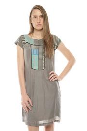  Grey Patterned Dress