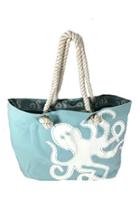  Deep Blue Sea Octopus Beach Bag