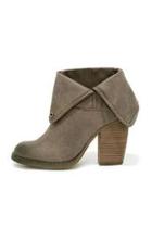  Taupe Fold-over Bootie