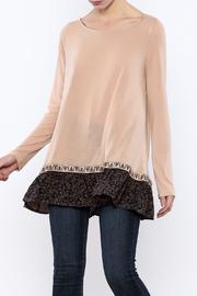  Apricot Ruffle Tunic