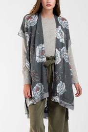  Gray Flower Cardigan