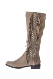  Suede Fringe Boots