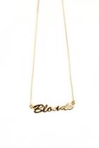  Blonde Pendant Necklace