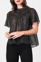  Dot Velvet Top