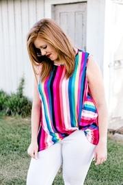  Sleeveless Rainbow Top