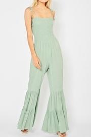  Sleeveless Smocked Jumpsuit